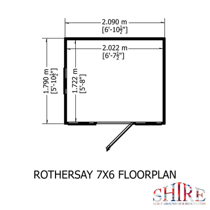 Shire Rothesay 7x6 Shiplap