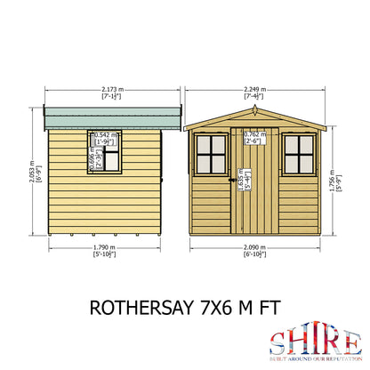 Shire Rothesay 7x6 Loglap