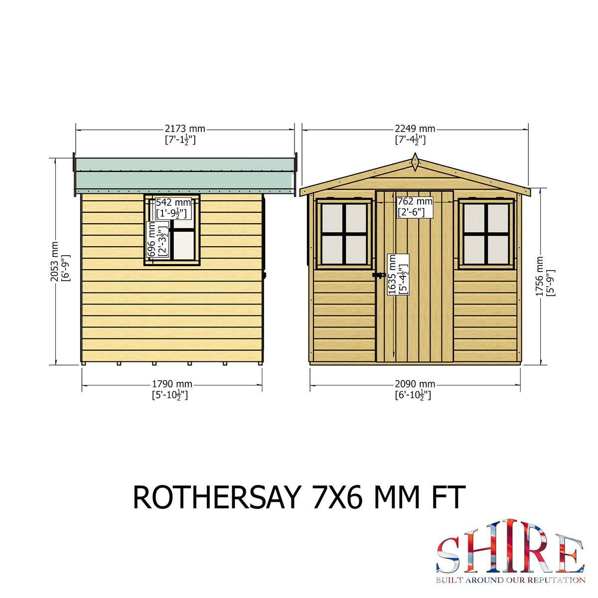 Shire Rothesay 7x6 Loglap