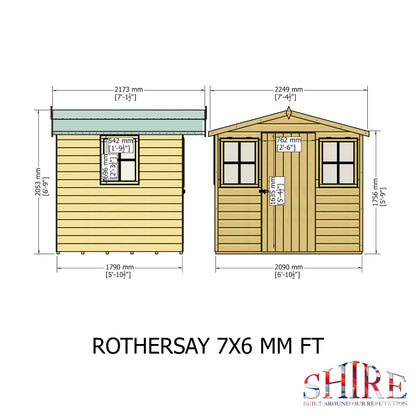 Shire Rothesay 7x6 Loglap