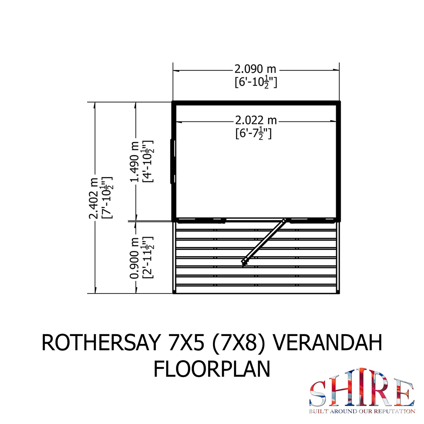 Shire Rothesay 7x8 Shiplap