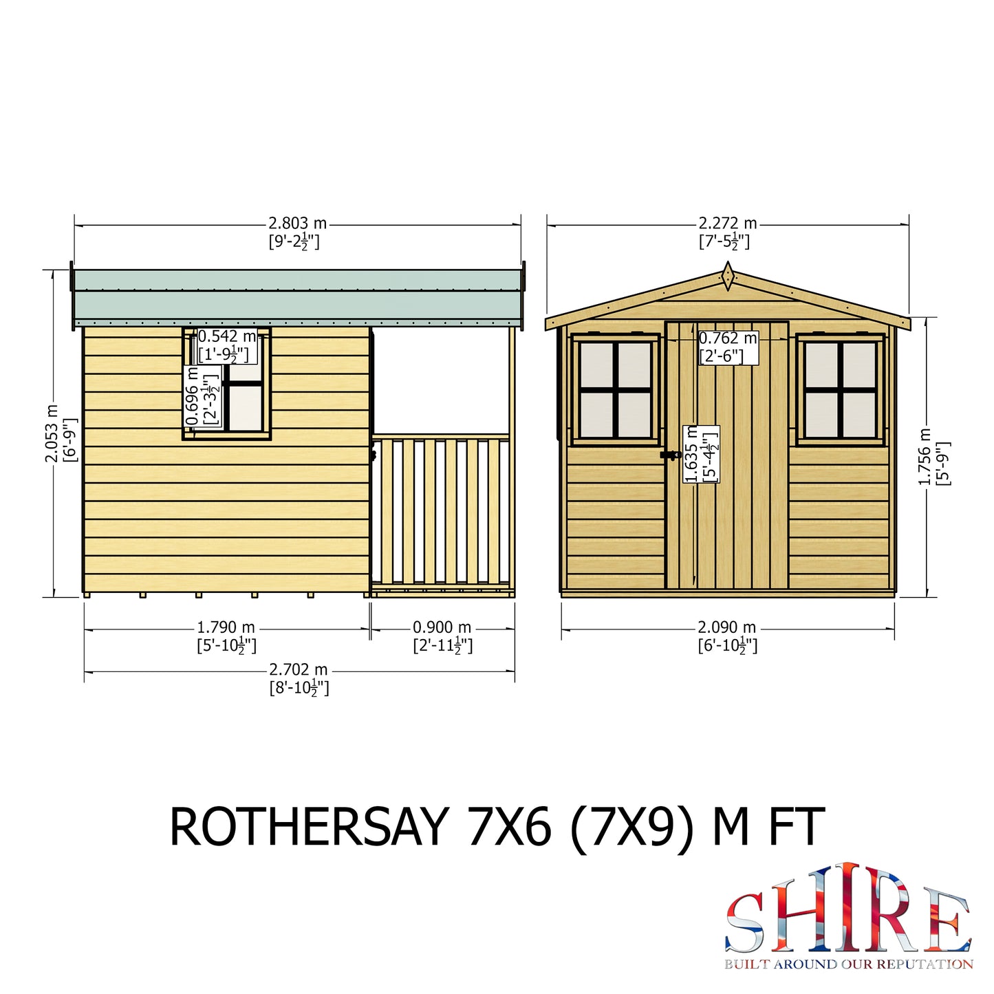 Shire Rothesay 7x9 Shiplap