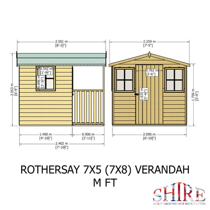 Shire Rothesay 7x8 Shiplap