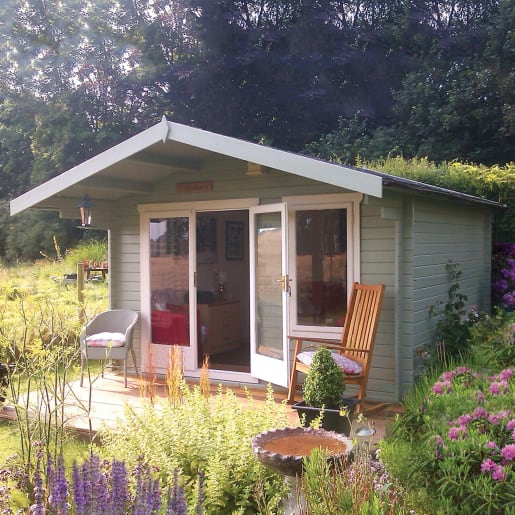 Shire Gisburn 12x12 Log Cabin (34mm - 70mm Logs)