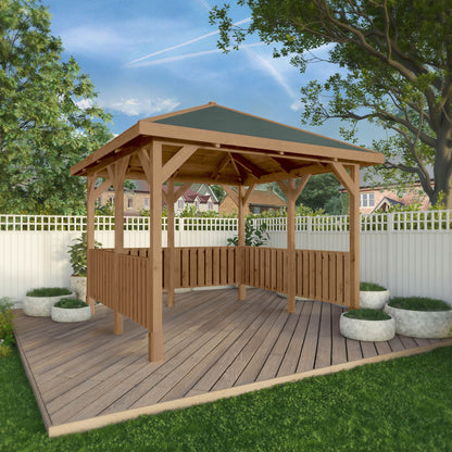 Mercia Thorpe 3m x 3m Gazebo With Vertical Rails