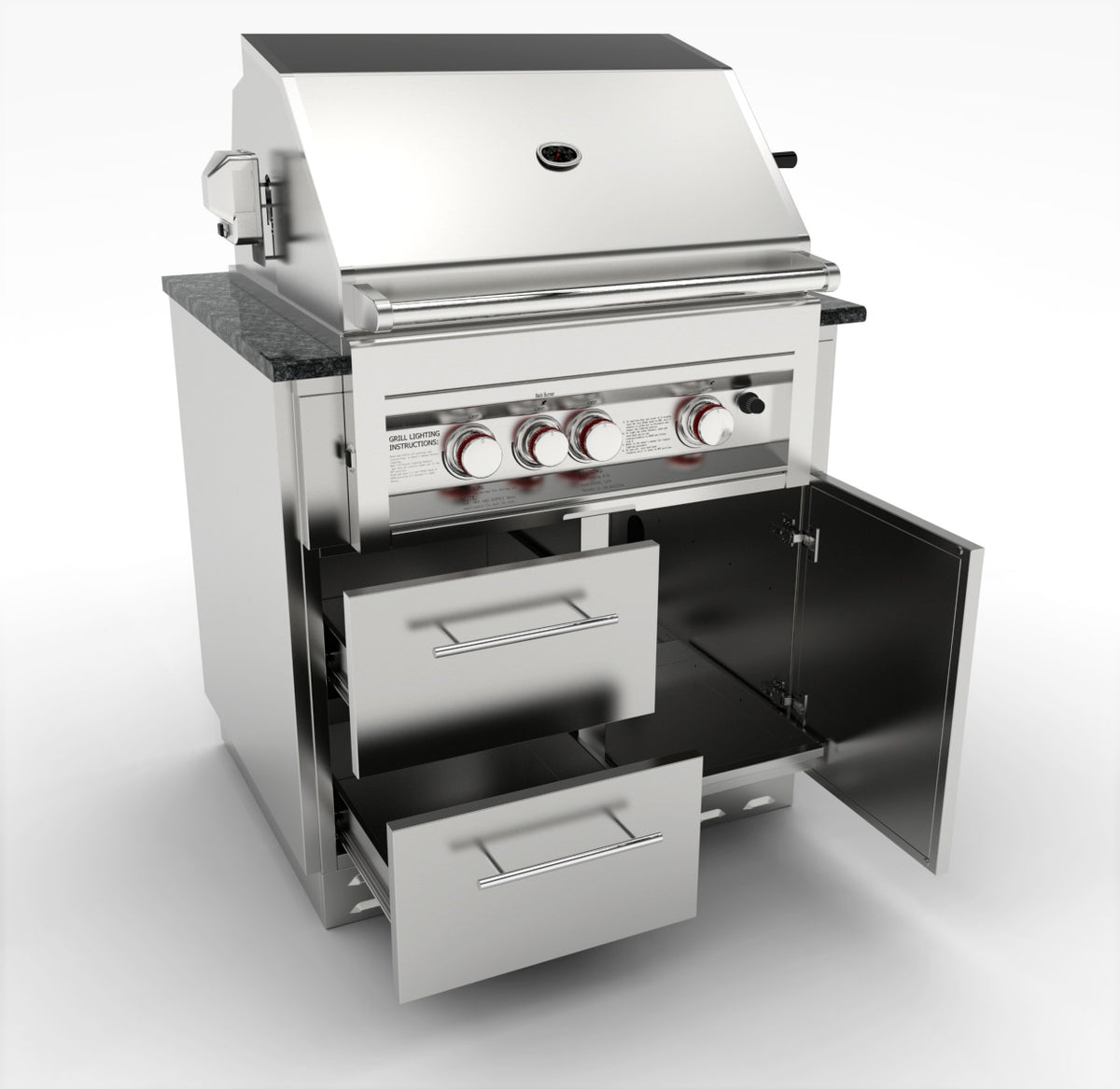 Sunstone 3-Burner Gas Grill Base Cabinet
