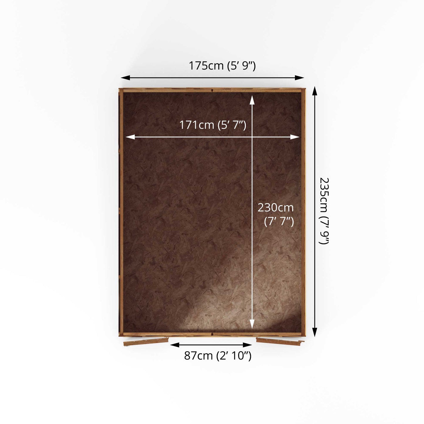 Mercia 8 x 6 Overlap Apex - Double Door