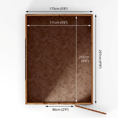 Mercia 10 x 6 Overlap Apex  - Windowless