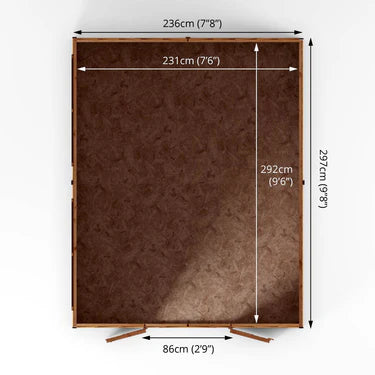 Mercia 10 x 8 Overlap Apex