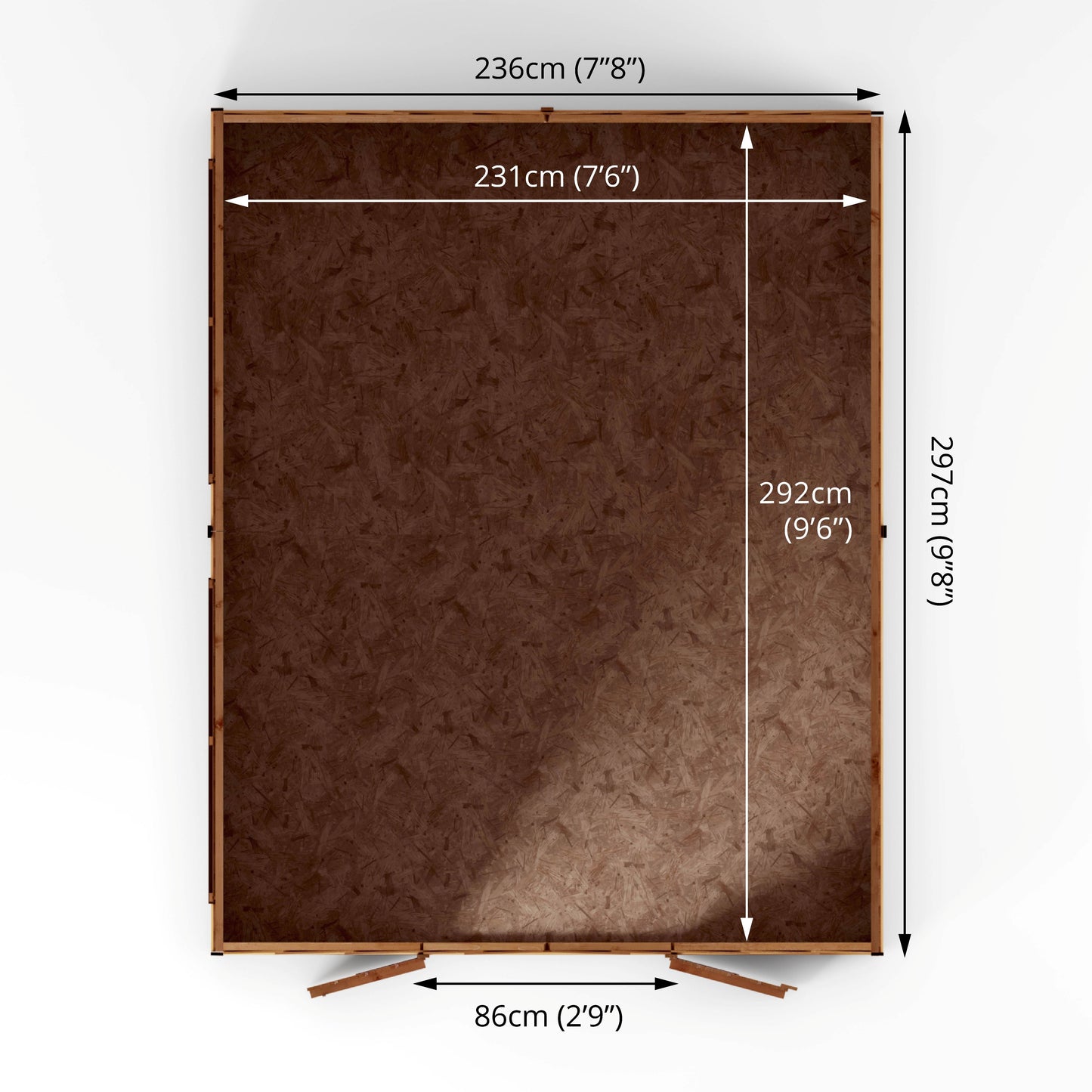 Mercia 10 x 8 Overlap Apex - Windowless