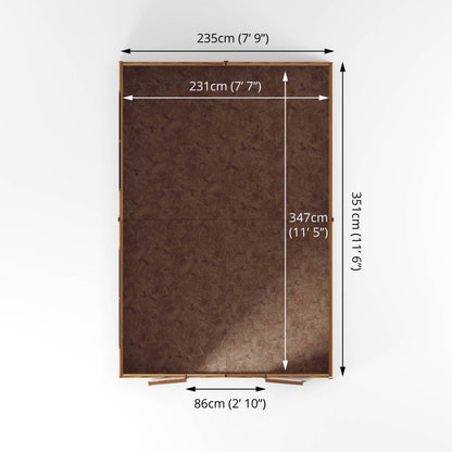 Mercia 12 x 8 Overlap Apex