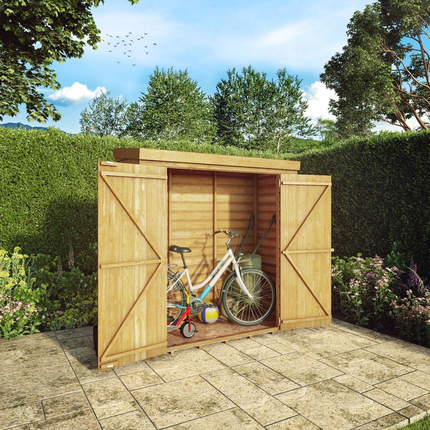 Mercia 6 x 2'6 Overlap Pent Storage