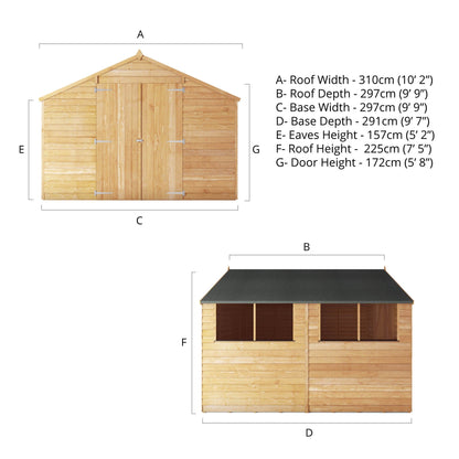 Mercia 10 x 10 Overlap Apex