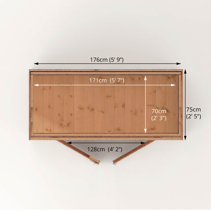 Mercia 6x2'6 Shiplap Pent Storage