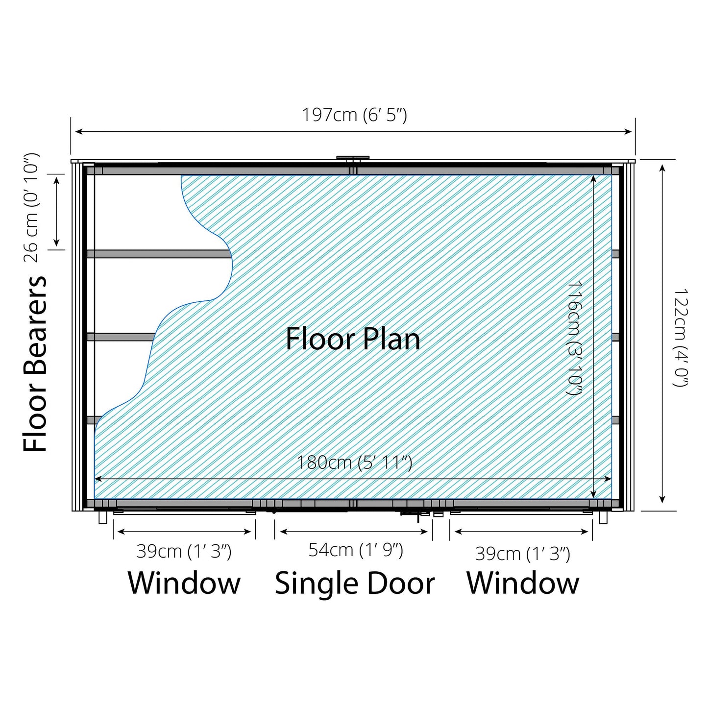 Mercia 4 x 6 Shiplap Apex