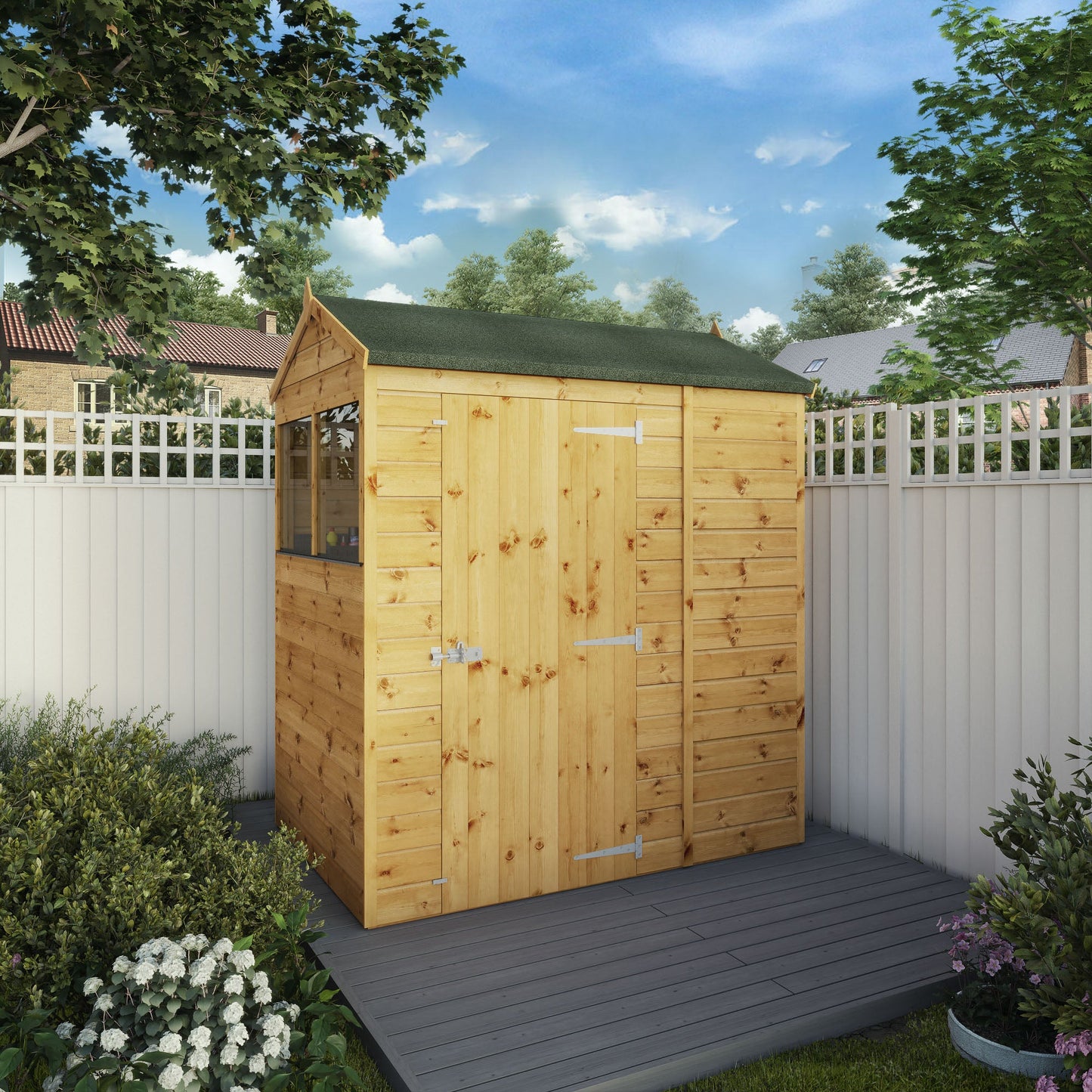 Mercia 6x4 Modular Shiplap Apex