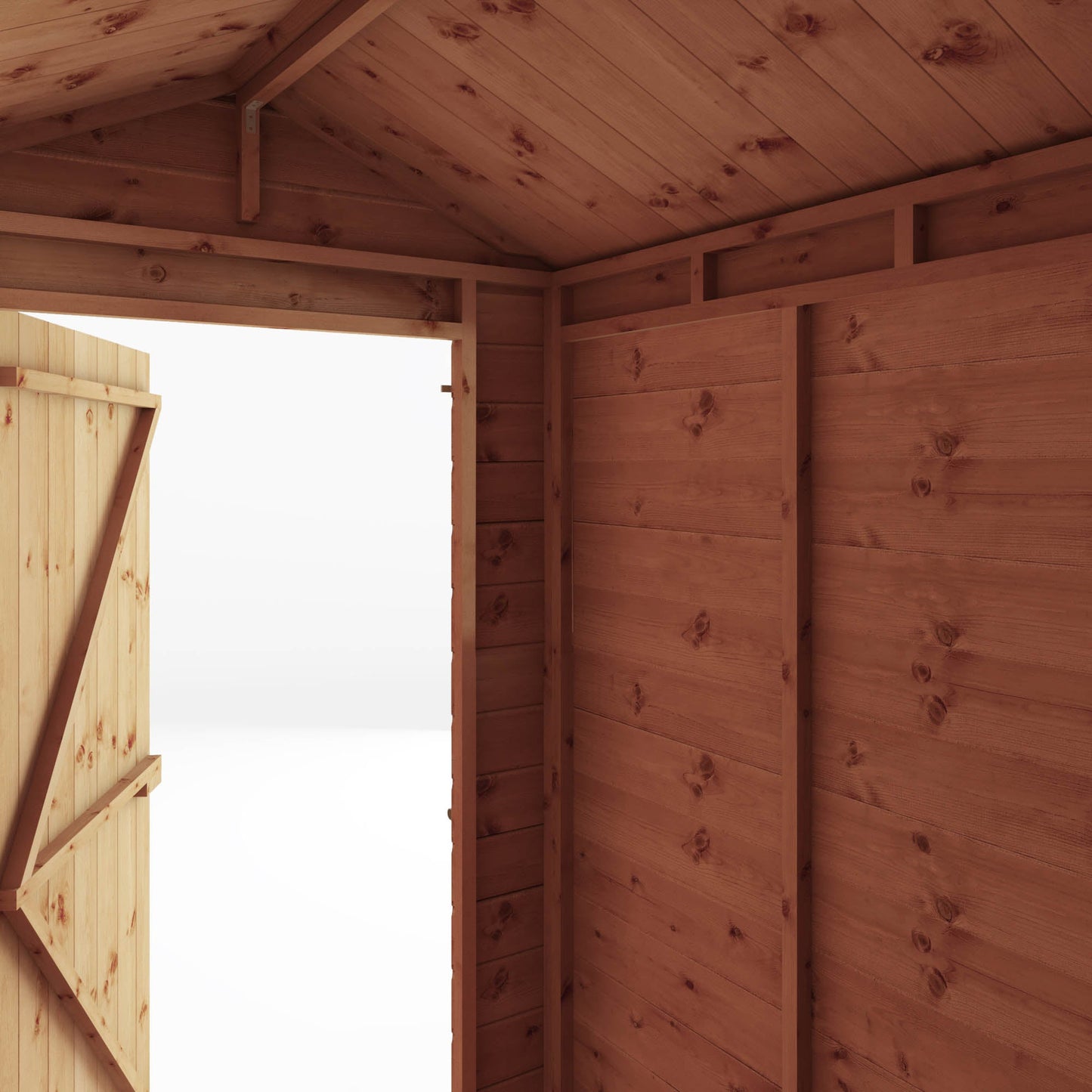 Mercia 6 x 4 Modular Shiplap Apex - Windowless