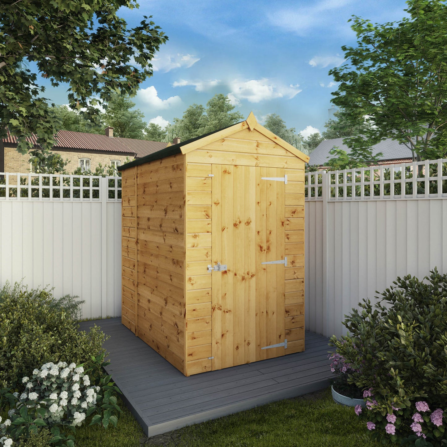 Mercia 6 x 4 Modular Shiplap Apex - Windowless