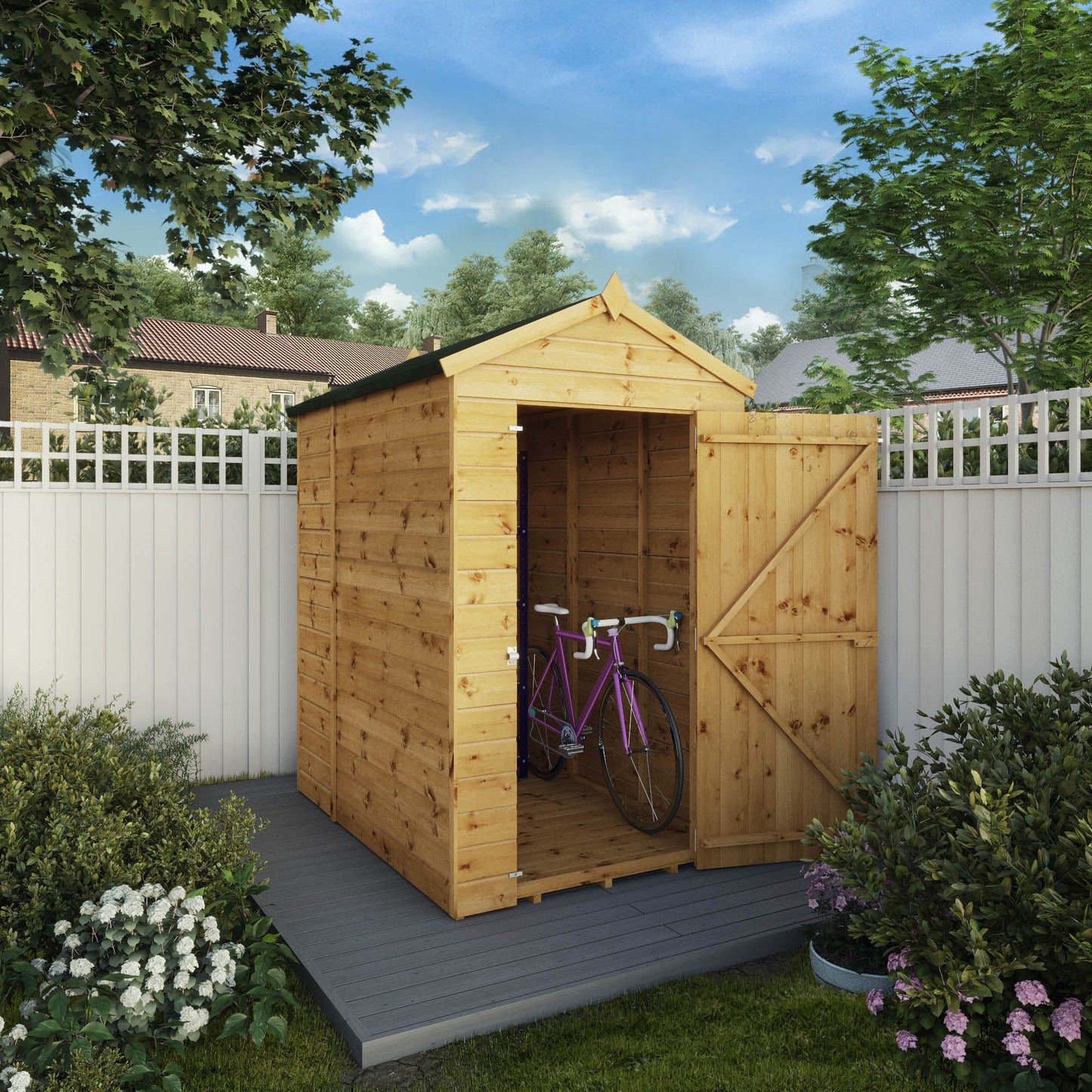 Mercia 6 x 4 Modular Shiplap Apex - Windowless