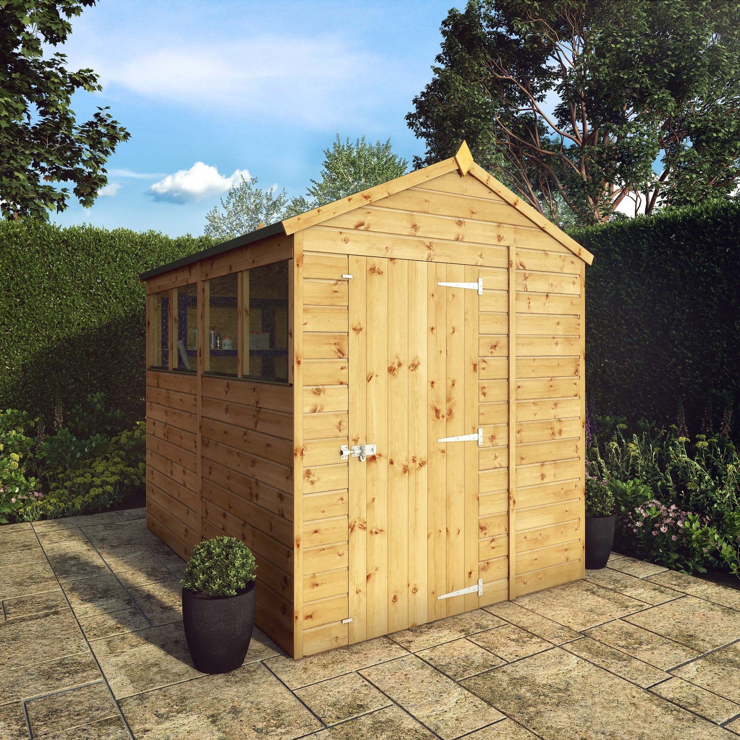 Mercia 8 x 6 Modular Shiplap Apex