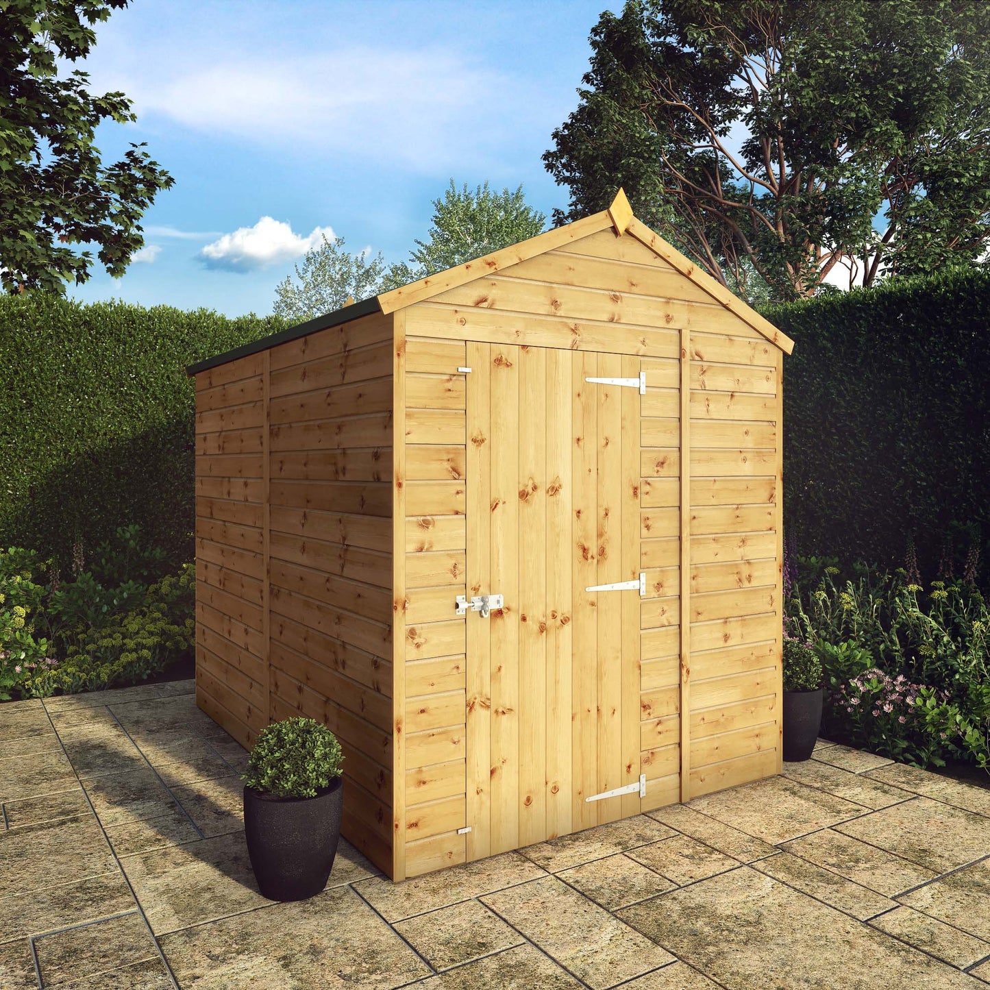 Mercia 8 x 6 Modular Shiplap Apex - Windowless