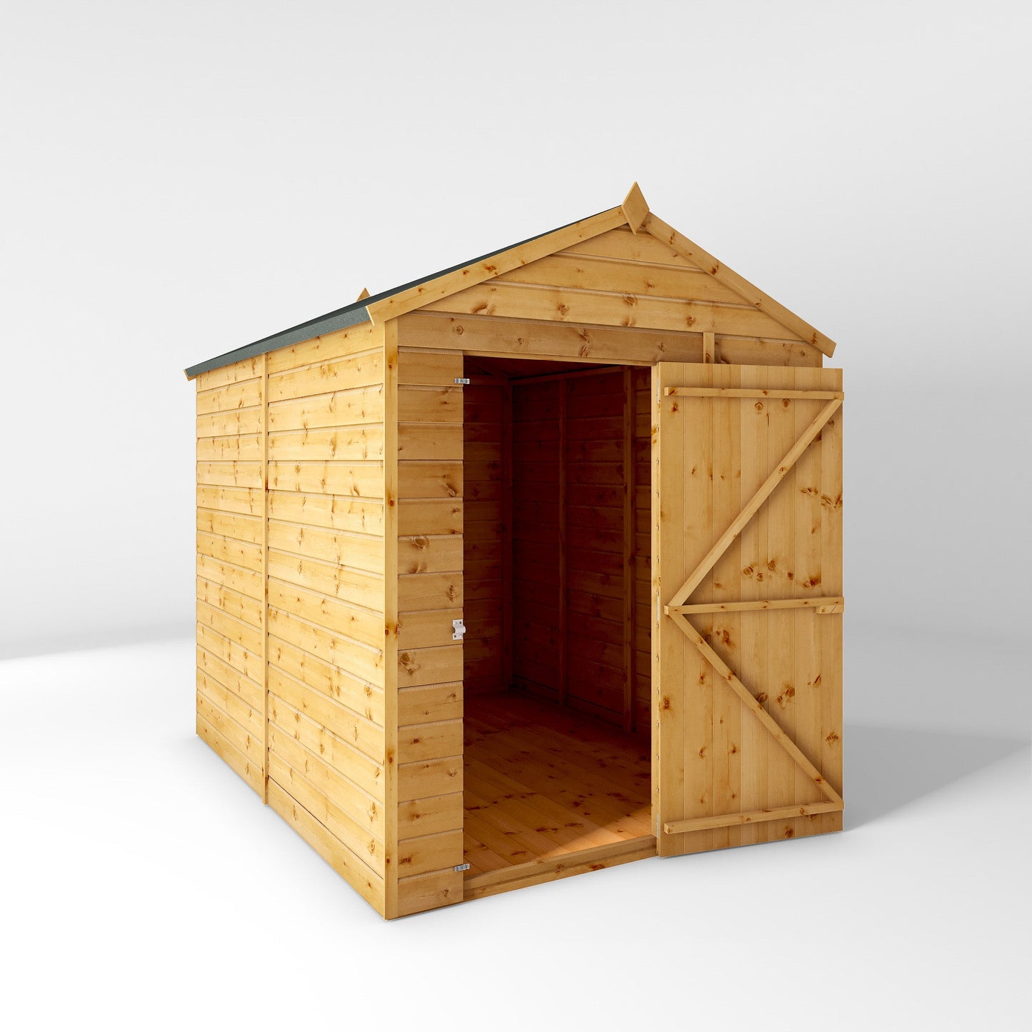 Mercia 8 x 6 Modular Shiplap Apex - Windowless