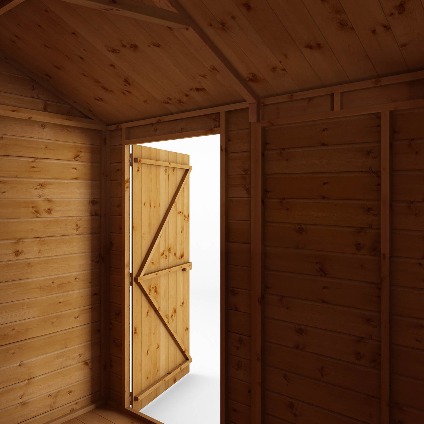 Mercia 8 x 6 Modular Shiplap Apex - Windowless