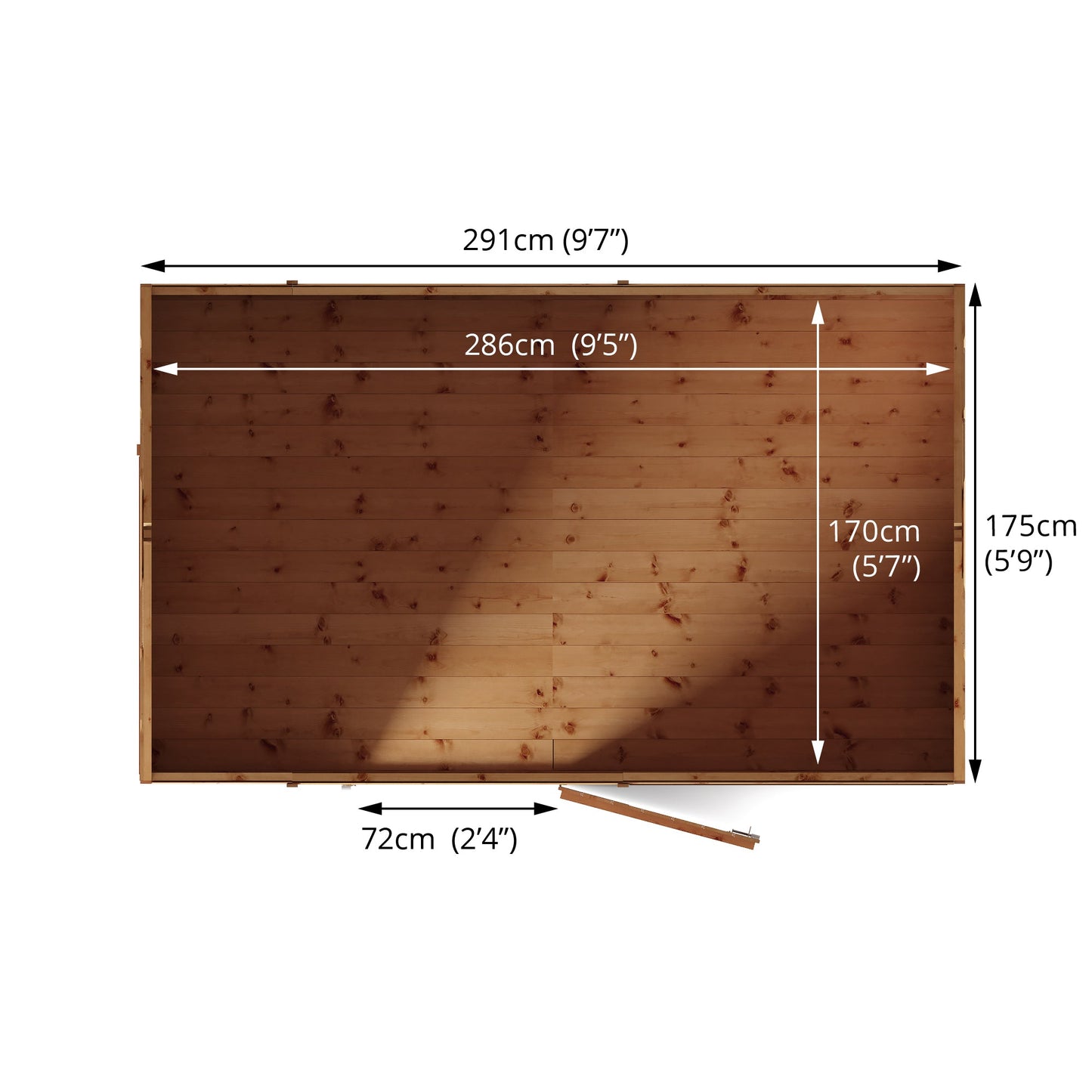 Mercia 10 x 6 Modular Shiplap Apex