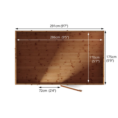 Mercia 10 x 6 Modular Shiplap Apex