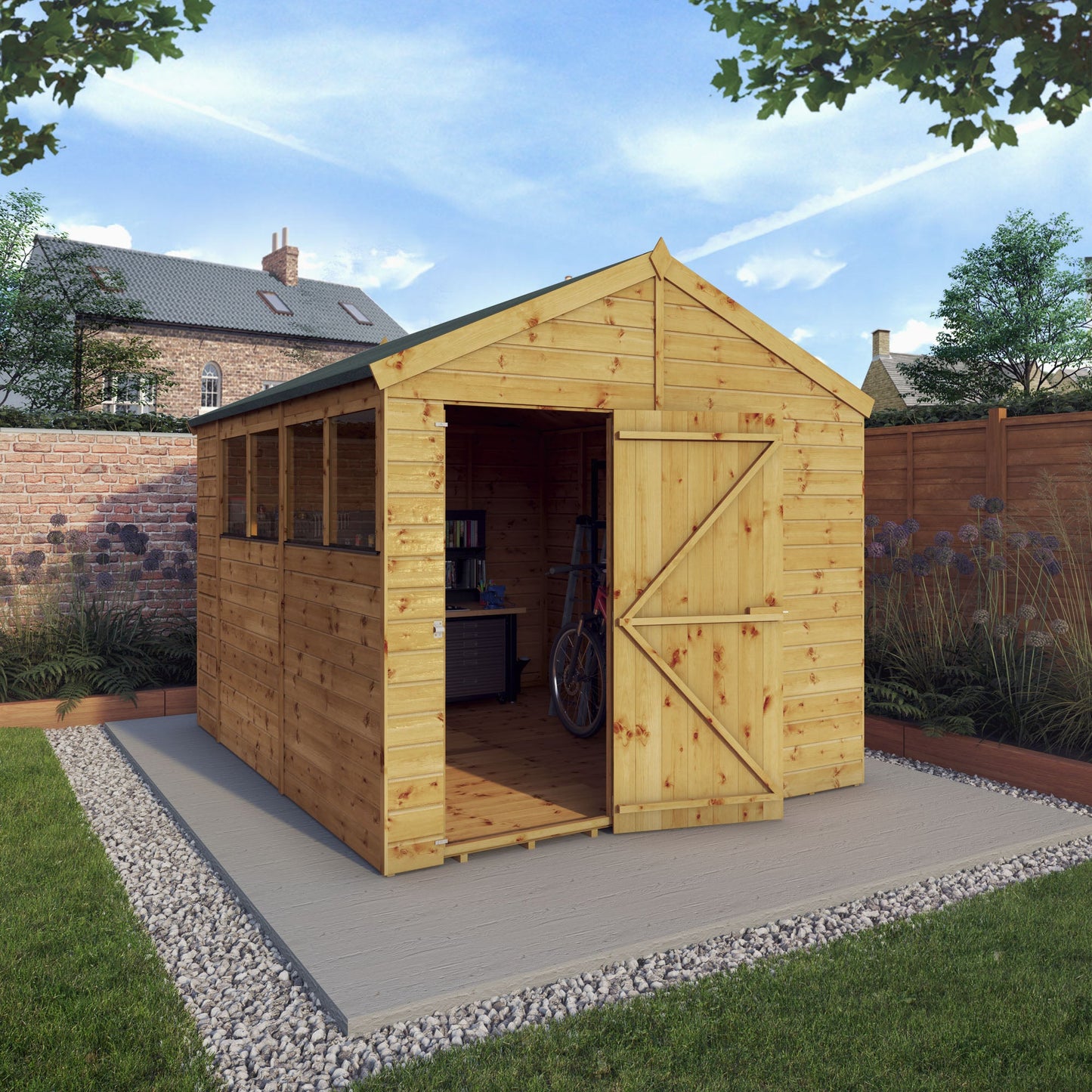 Mercia 10 x 8 Modular Shiplap Apex