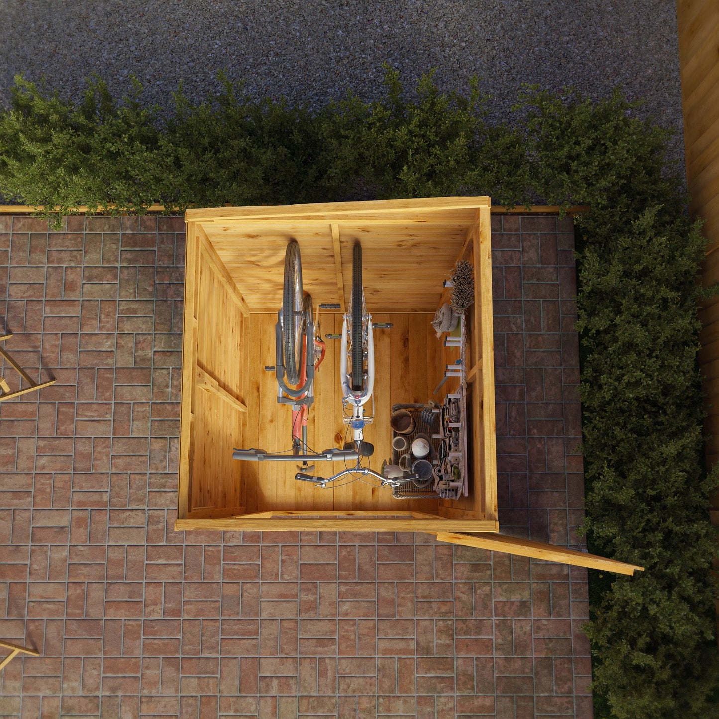 Mercia 4x4 Modular Shiplap Pent - Windowless