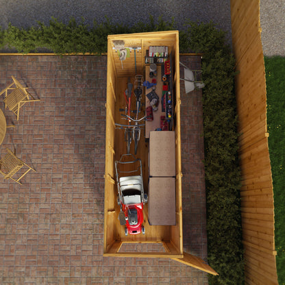 Mercia 12x4 Modular Shiplap Pent - Windowless