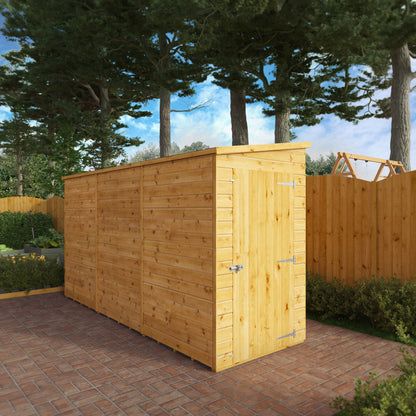 Mercia 12x4 Modular Shiplap Pent - Windowless