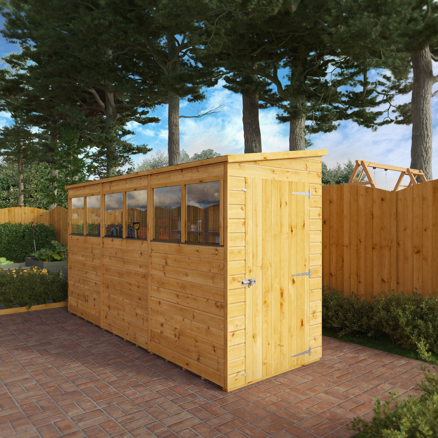 Mercia 12x4 Modular Shiplap Pent