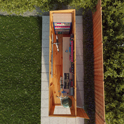 Mercia 16x4 Modular Shiplap Pent - Windowless