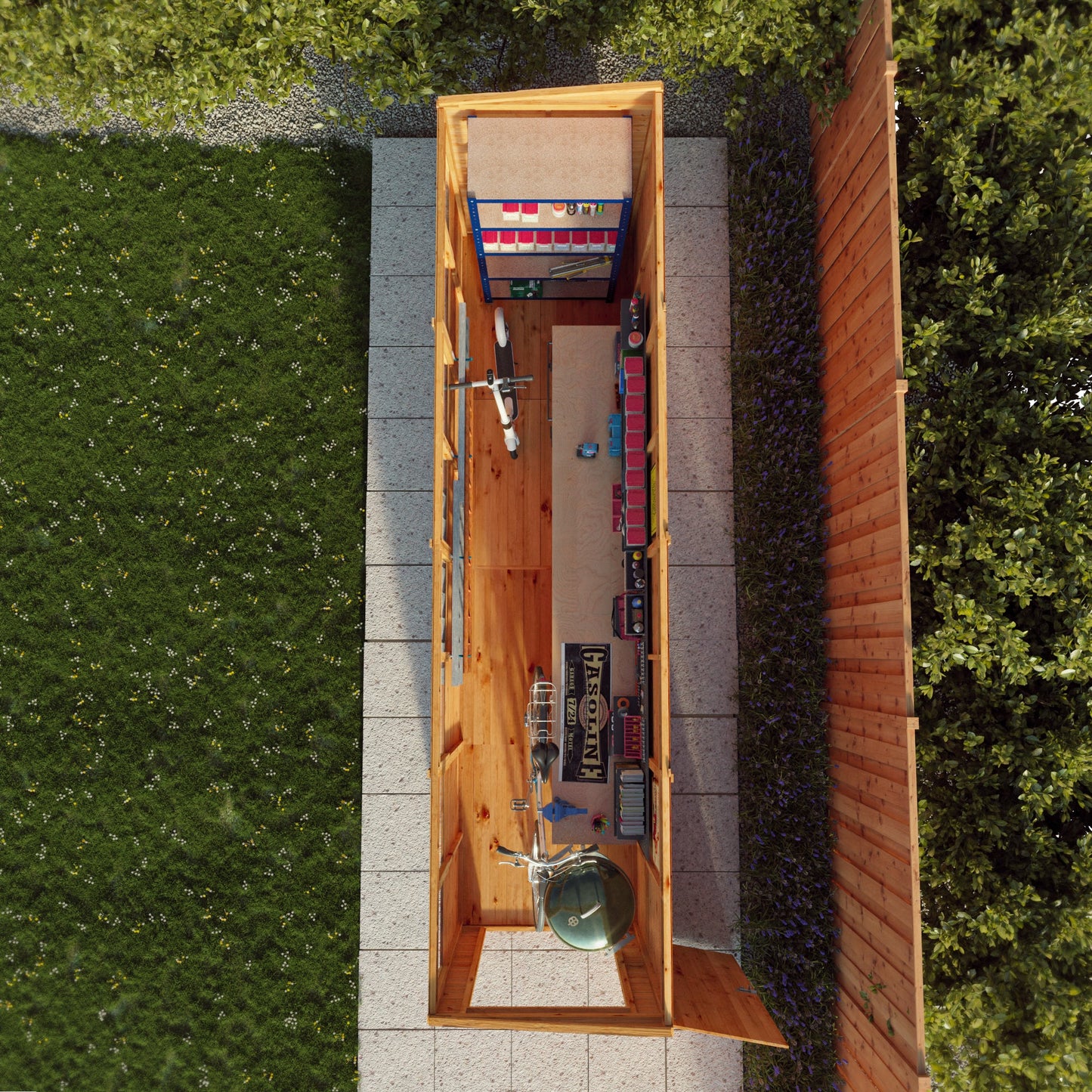 Mercia 16x4 Modular Shiplap Pent