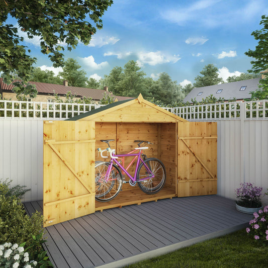 Mercia 3x7 Shiplap Apex Bikestore