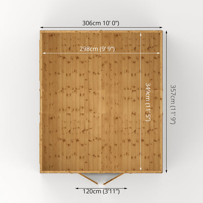 Mercia 12 x 10 Premium Shiplap Apex Workshop