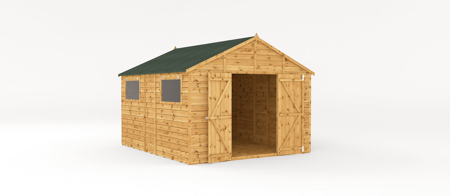 Mercia 12 x 10 Premium Shiplap Apex Workshop