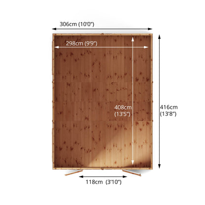 Mercia 14 x 10 Premium Shiplap Apex Workshop