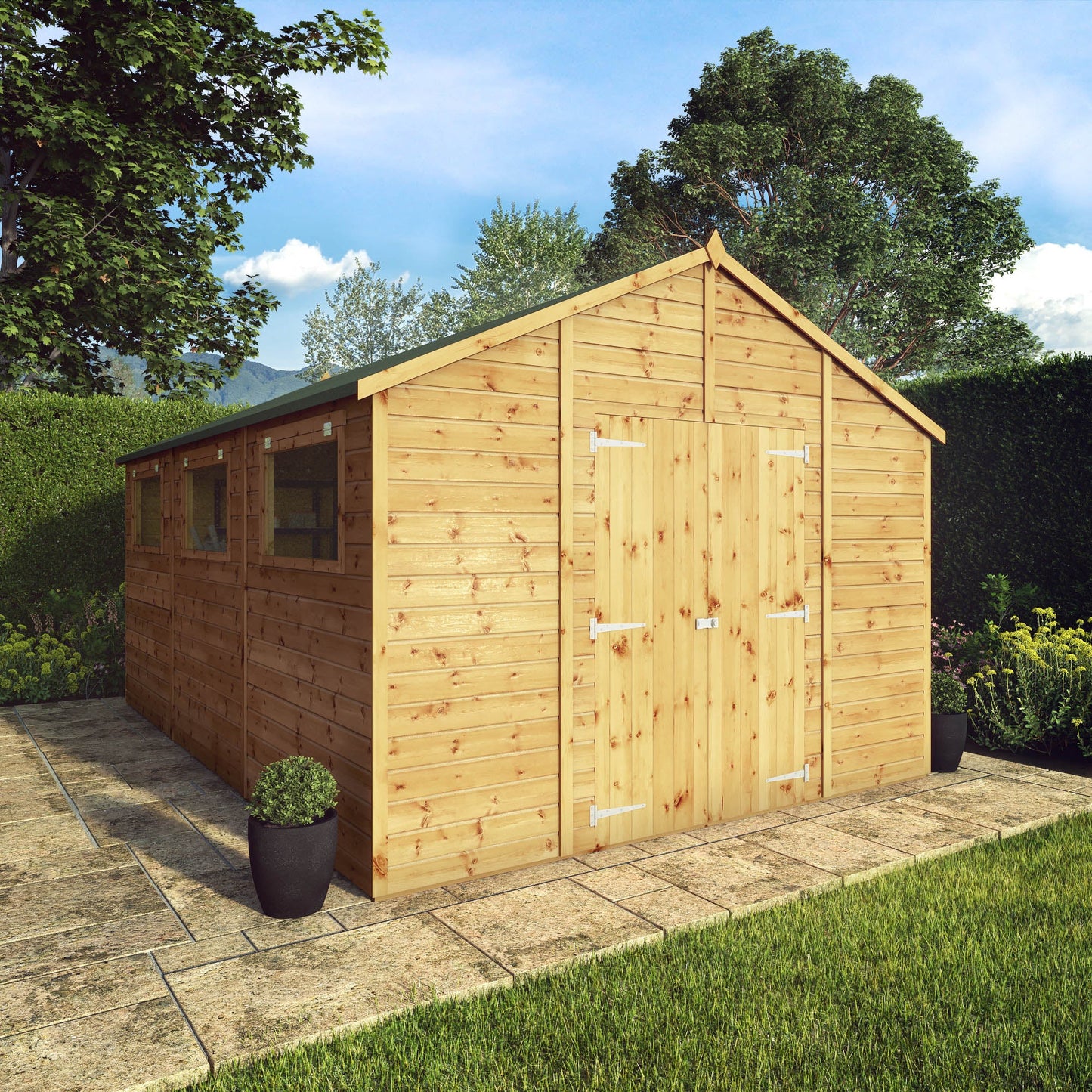 Mercia 15 x 10 Premium Shiplap Apex Workshop