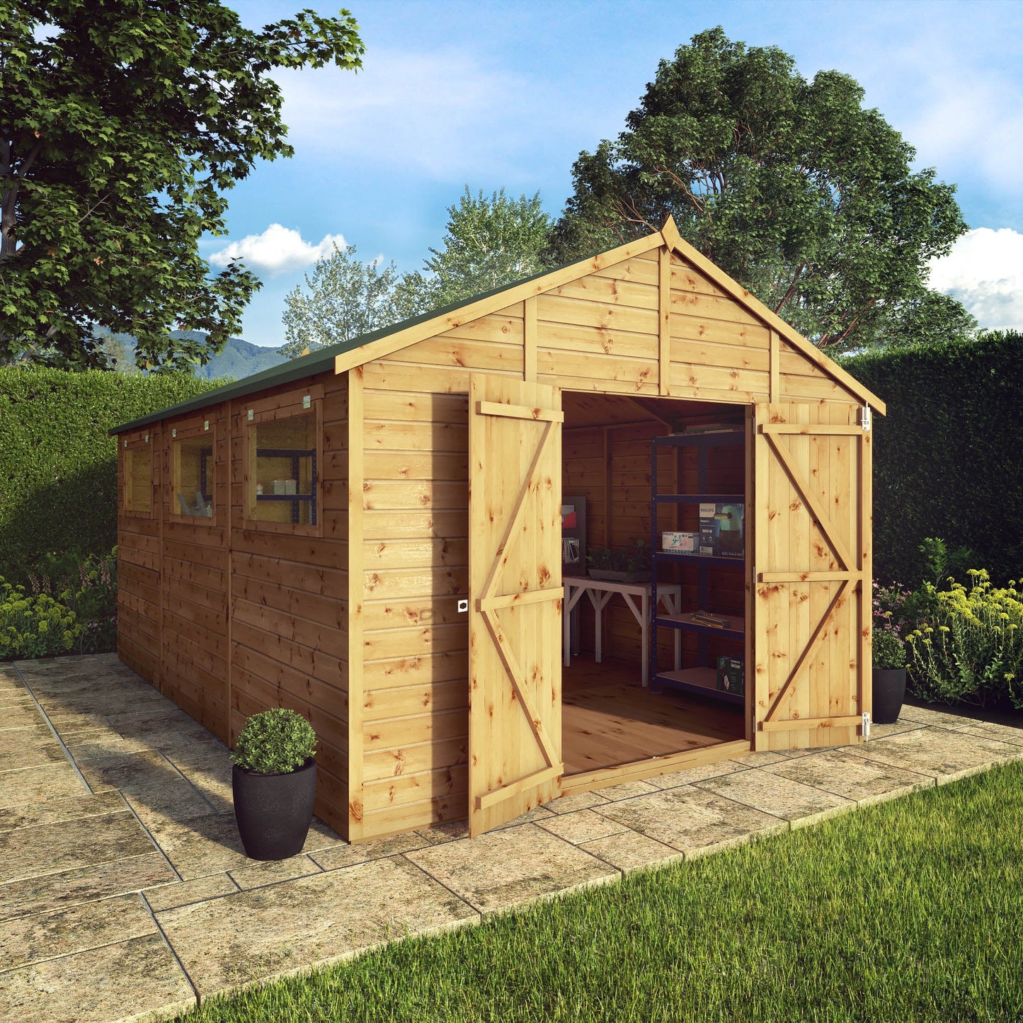 Mercia 15 x 10 Premium Shiplap Apex Workshop