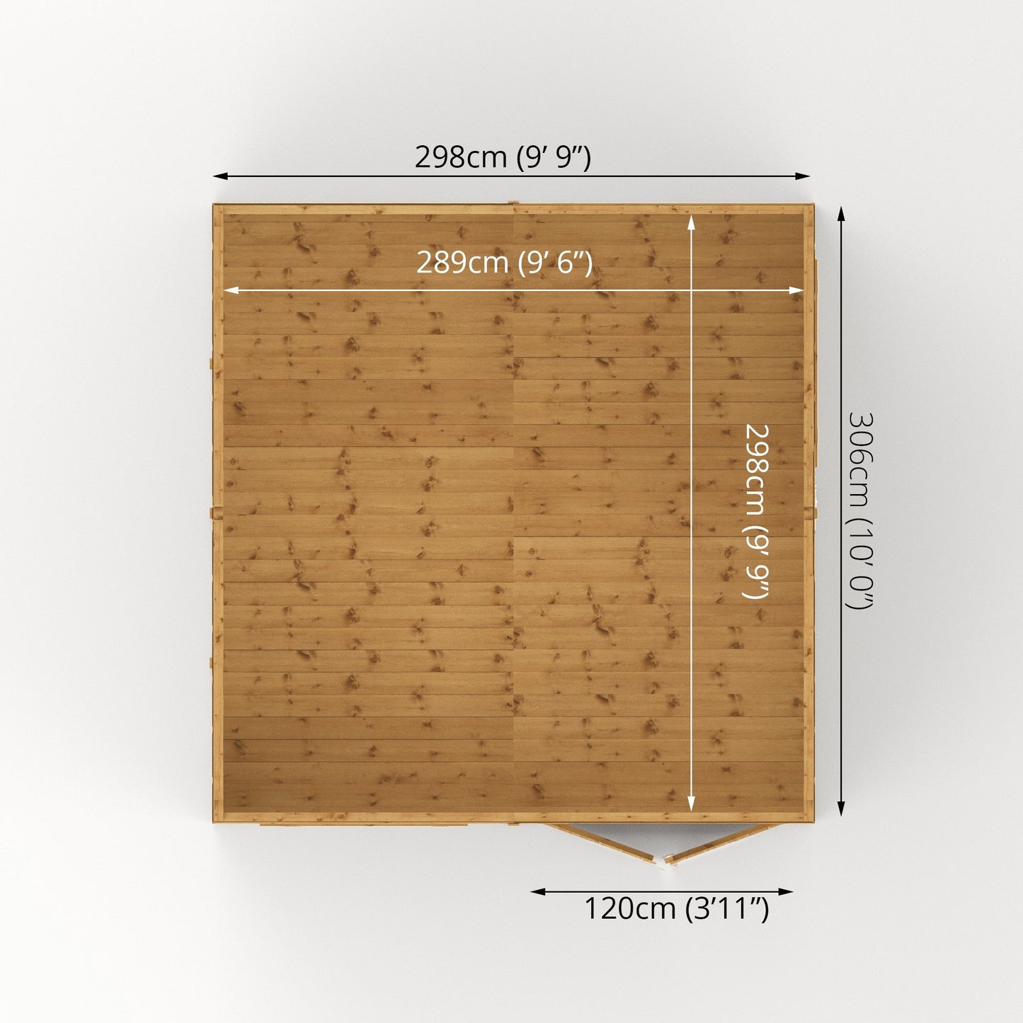 Mercia 10 x 10 Premium Shiplap Reverse Apex Workshop