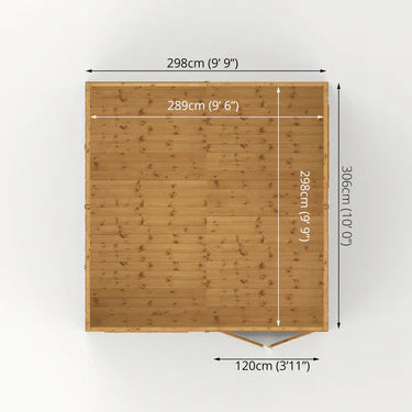 Mercia 10x10 Premium Shiplap Reverse Apex Workshop