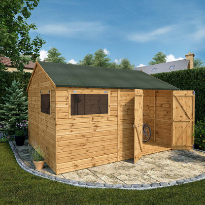 Mercia 12 x 10 Premium Shiplap Reverse Apex Workshop