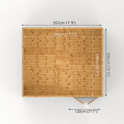 Mercia 12 x 10 Premium Shiplap Reverse Apex Workshop