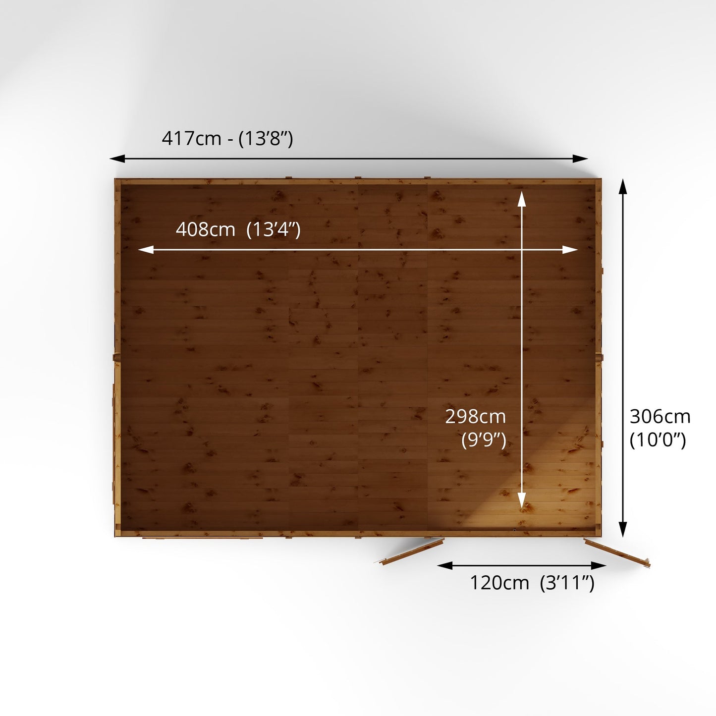 Mercia 14 x 10 Premium Shiplap Reverse Apex Workshop