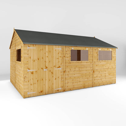 Mercia 15 x 10 Premium Shiplap Reverse Apex Workshop