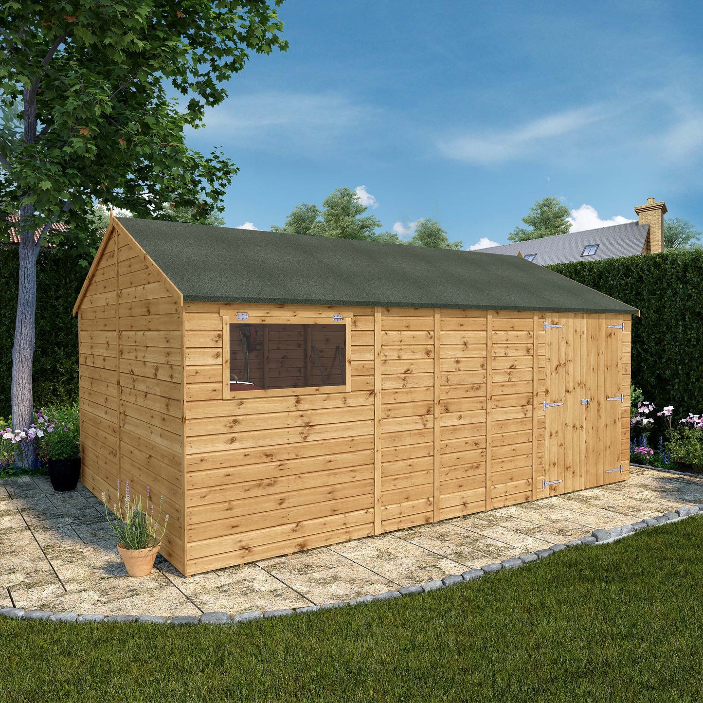 Mercia 16 x 10 Premium Shiplap Reverse Apex Workshop