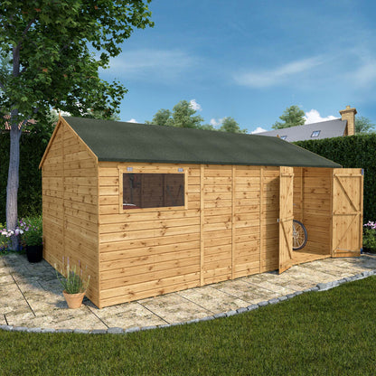 Mercia 16 x 10 Premium Shiplap Reverse Apex Workshop